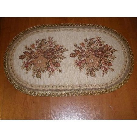 TAPESTRY TRADING Tapestry Trading A1014R 10 x 14 in. Begium Doily Anika; Red A1014R